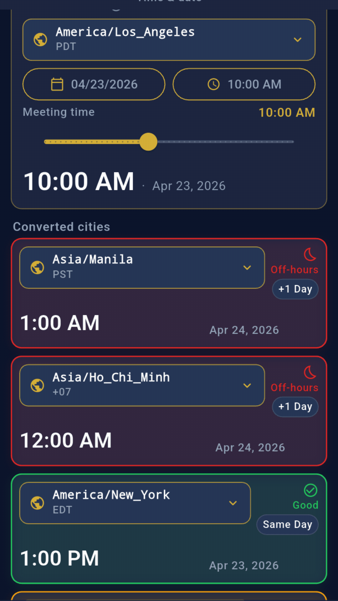 Tripmetic App Packing Interface