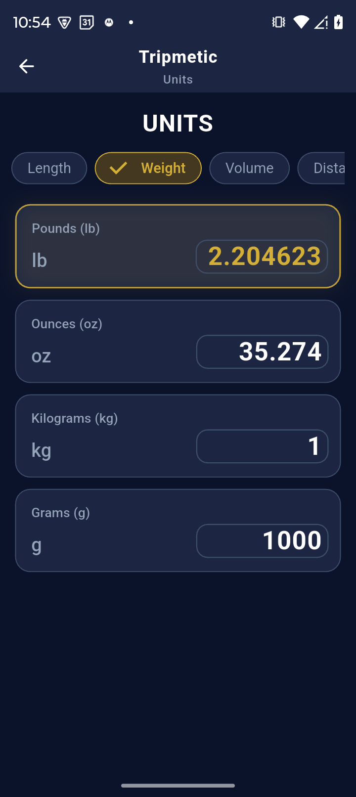 Unit Converter Metric to Imperial