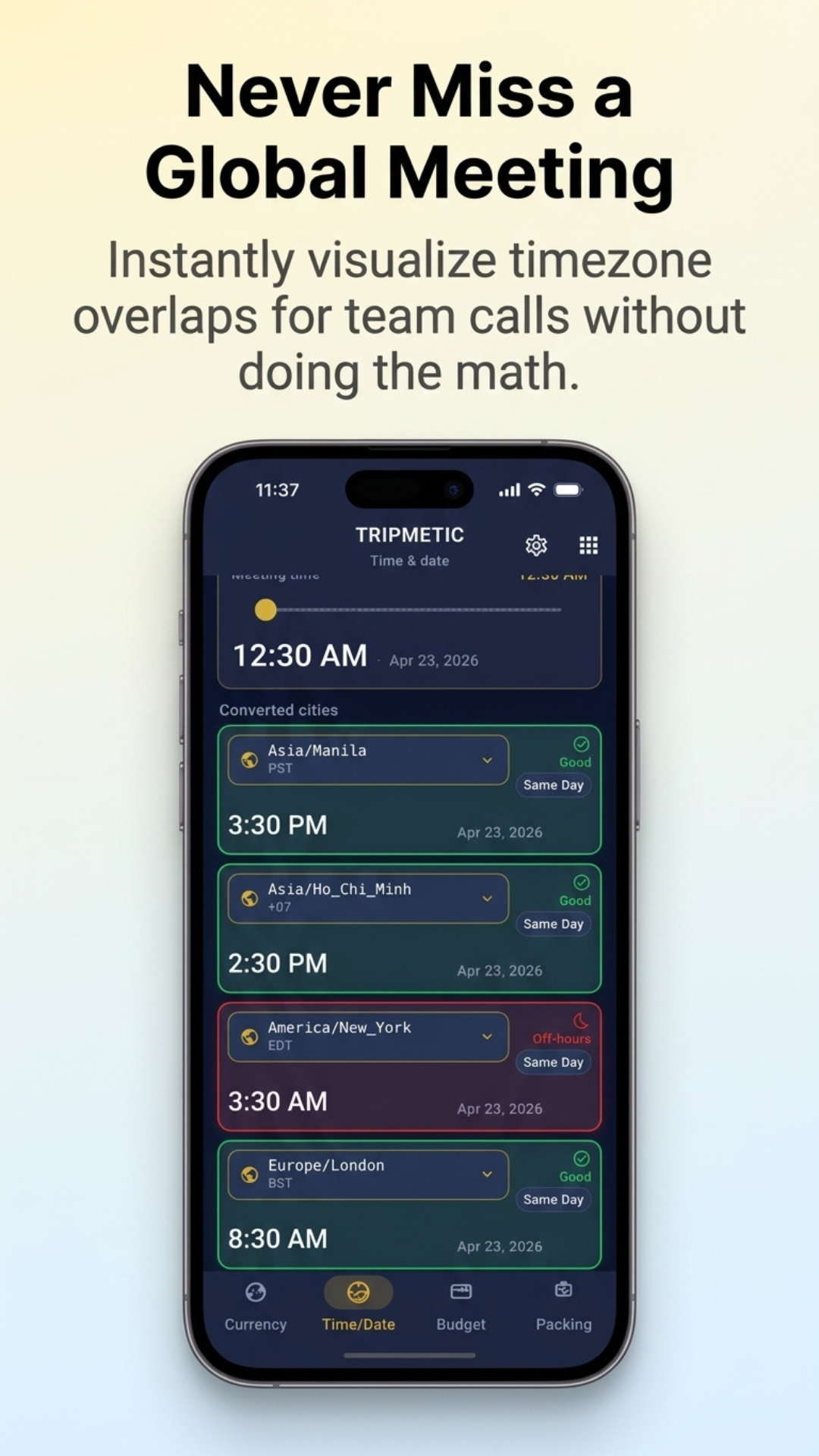 Multi-Country Budget Setup